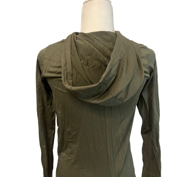 Forever 21 Woman’s Green Zip-Up Hoodie Jacket Size Small - Picture 2 of 3